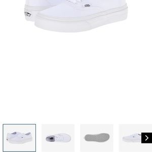 Vans Kids Authentic sz 1.5 White BRAND NEW, NEVER WORN